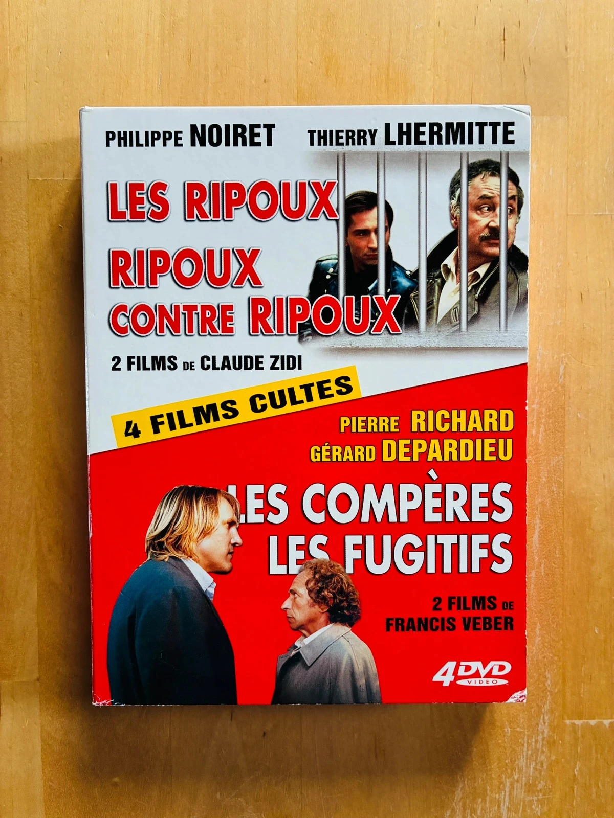 Coffret DVD 4 films français cultes de Claude Zidi et Francis Veber.